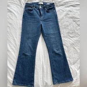 Frame Denim, Le Crop Mini Boot, blue, size 28